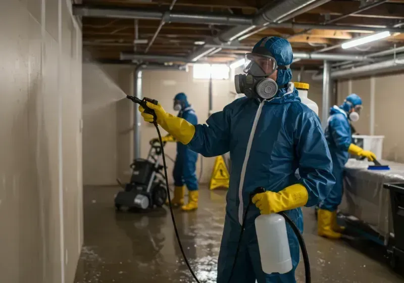 Basement Sanitization and Antimicrobial Treatment process in Red Wing, MN