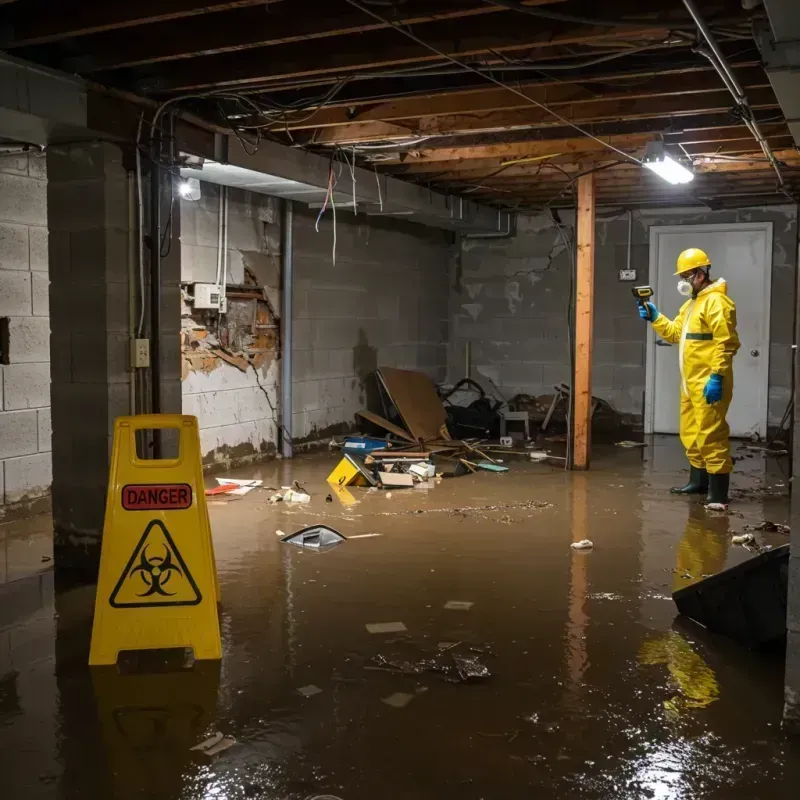 Flooded Basement Electrical Hazard in Red Wing, MN Property